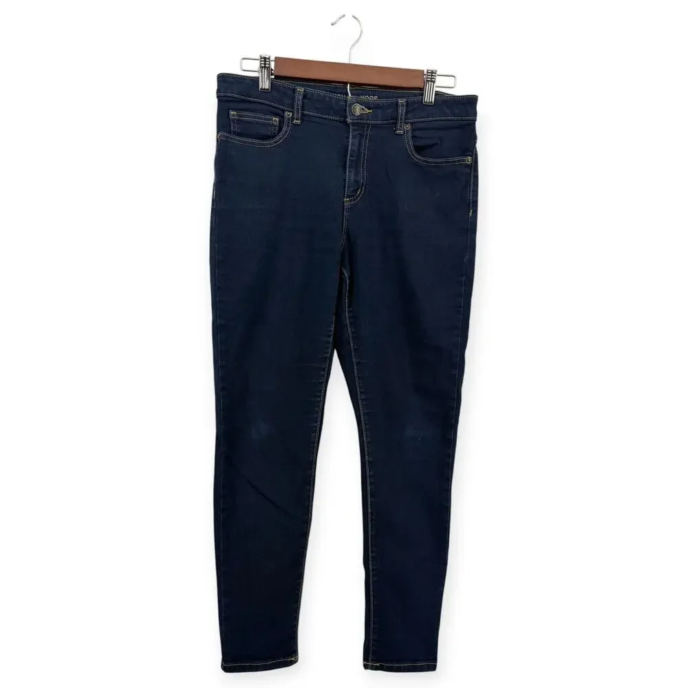 Michael Kors Izzy Cropped Skinny Jeans Women’s Size 10 Dark Wash Mid Rise Denim